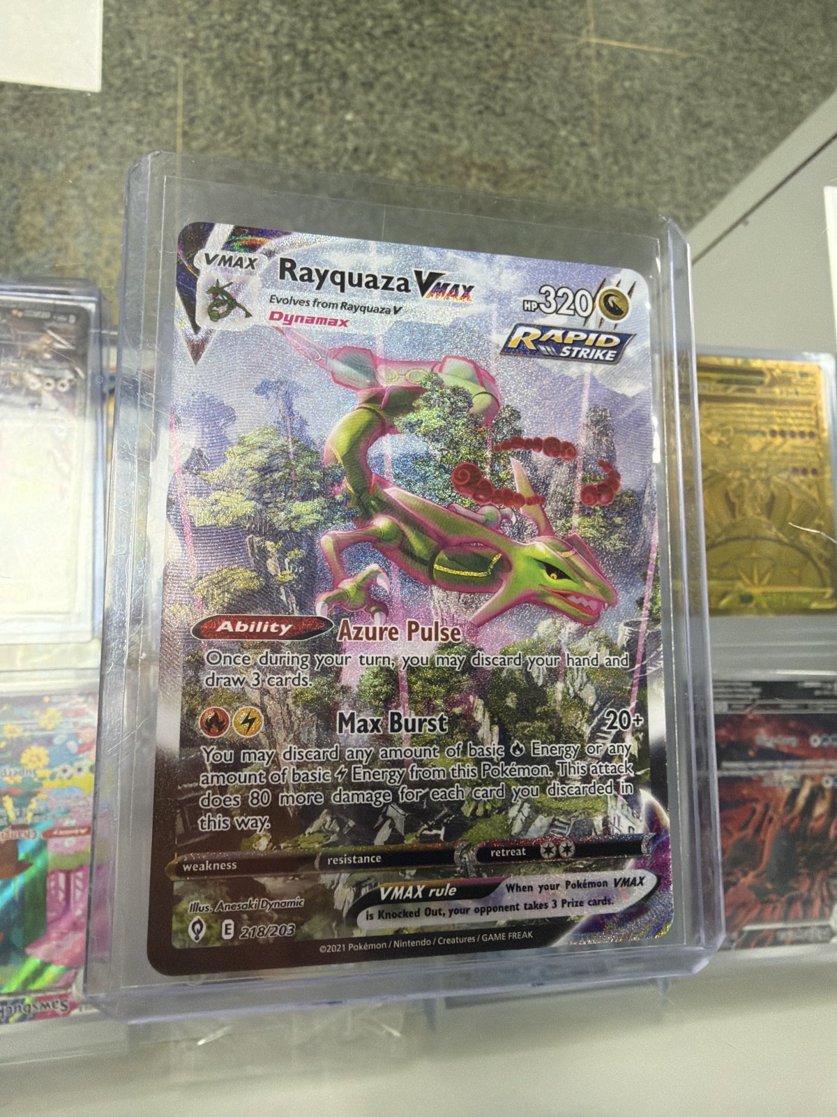 Rayquaza VMAX (Alternate Art Secret) - SWSH07: Evolving Skies (SWSH07) (NM)