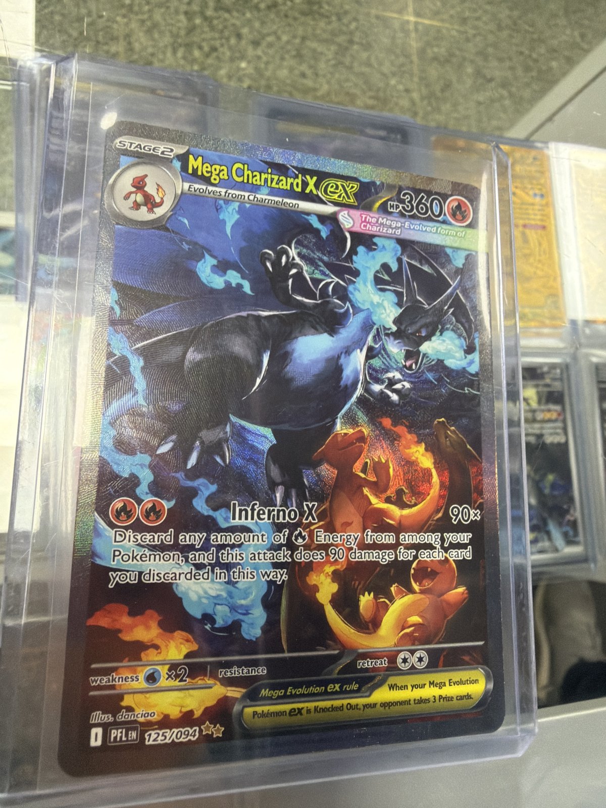 Mega Charizard X ex - 125/094 - ME02: Phantasmal Flames (PFL) (NM)