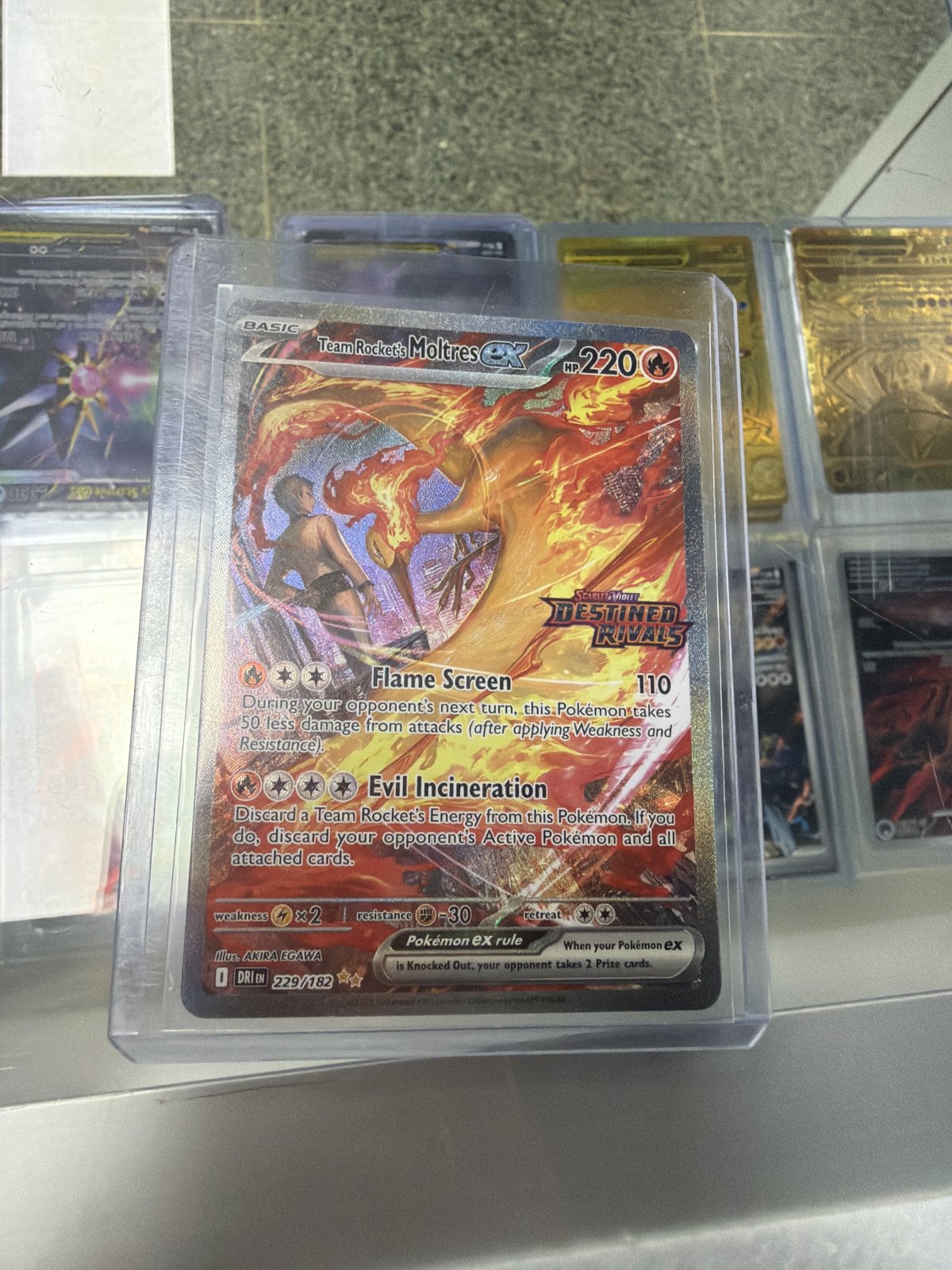 Team Rocket's Moltres ex - 229/182 - SV10: Destined Rivals (DRI) (NM)