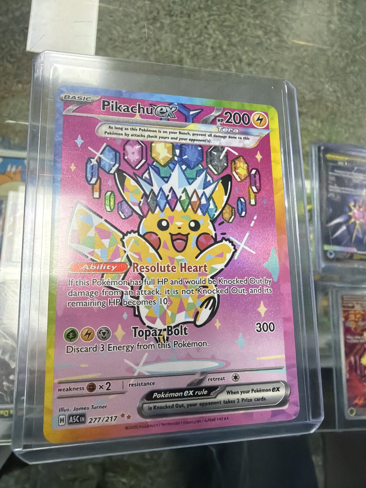 Pikachu ex - 277/217 - ME: Ascended Heroes (ASC) (NM)