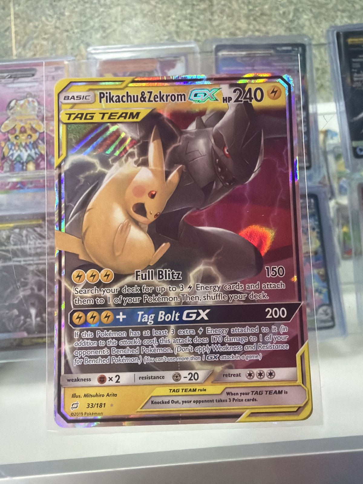 Pikachu & Zekrom GX - SM - Team Up (SM9)(NM)