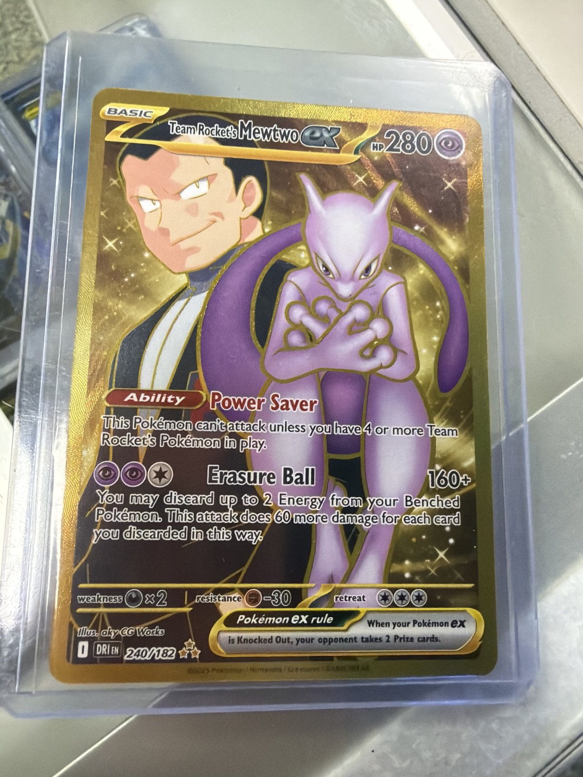 Team Rocket's Mewtwo ex - 240/182 - SV10: Destined Rivals (DRI) (NM$
