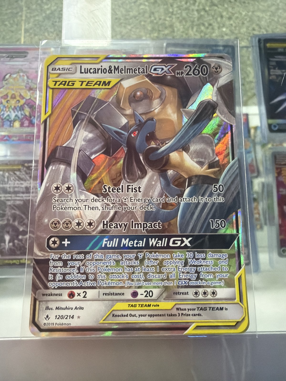 Lucario & Melmetal GX - SM - Unbroken Bonds (SM10)(NM)
