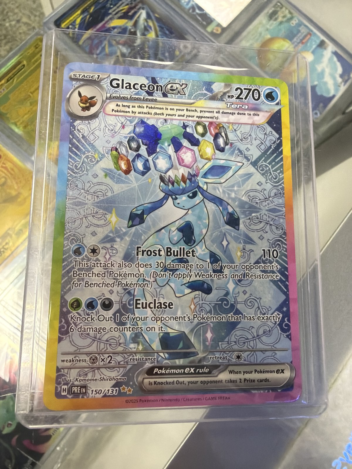 Glaceon ex - 150/131 - SV: Prismatic Evolutions (PRE)(NM)