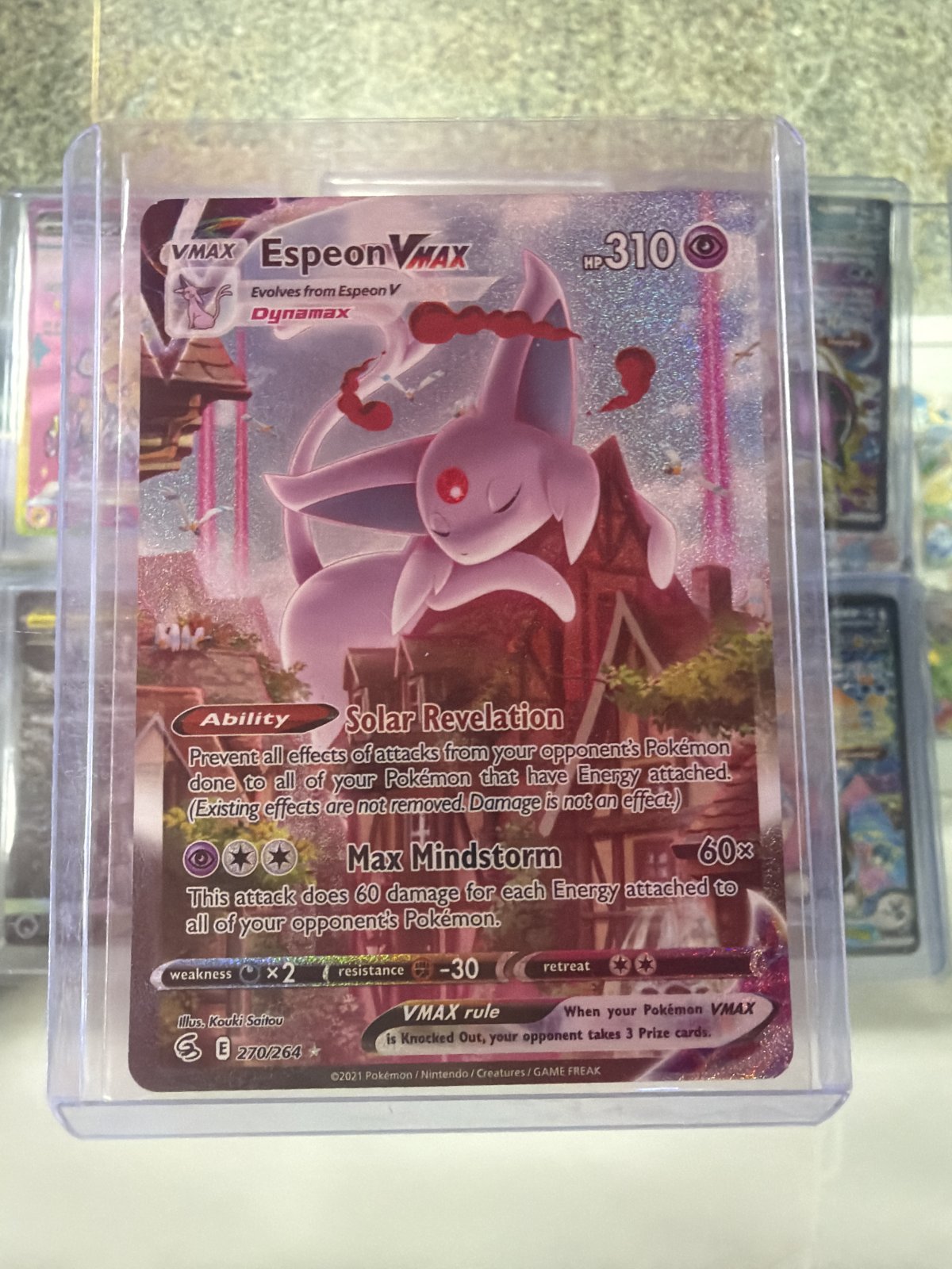 Espeon VMAX (Alternate Art Secret) - SWSH08: Fusion Strike (SWSH08)