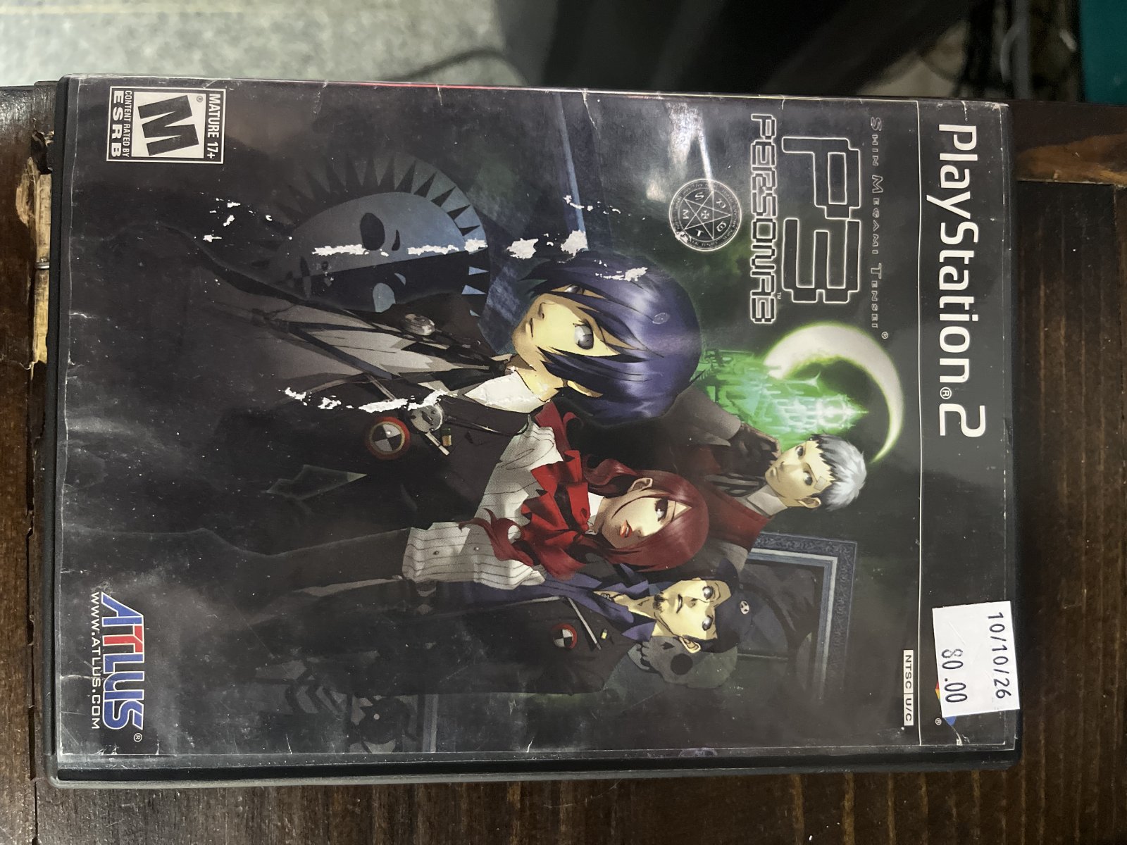 Shin Megami Tensei Persona 3 P3 (PlayStation 2, 2007) PS2 No Art Book/CD — PlayStation 2