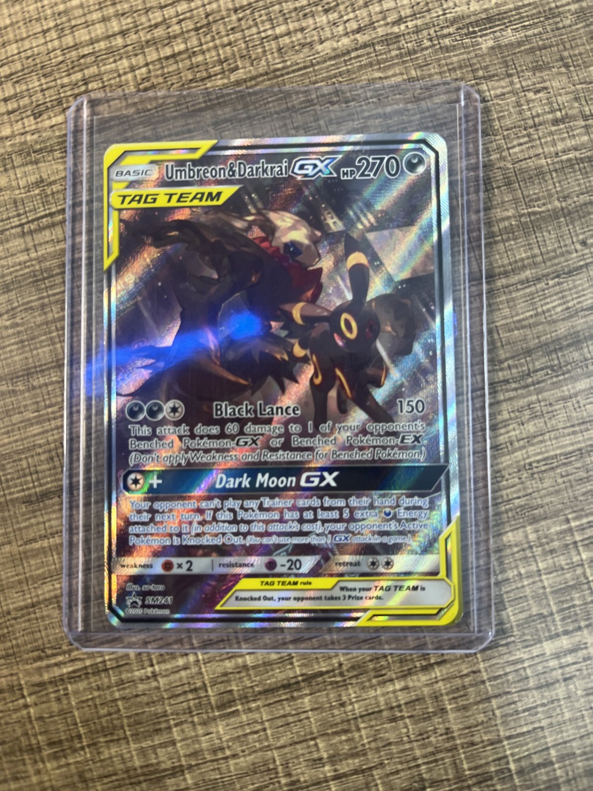 Tag team Umbreon & Darkrai-GX #SM241