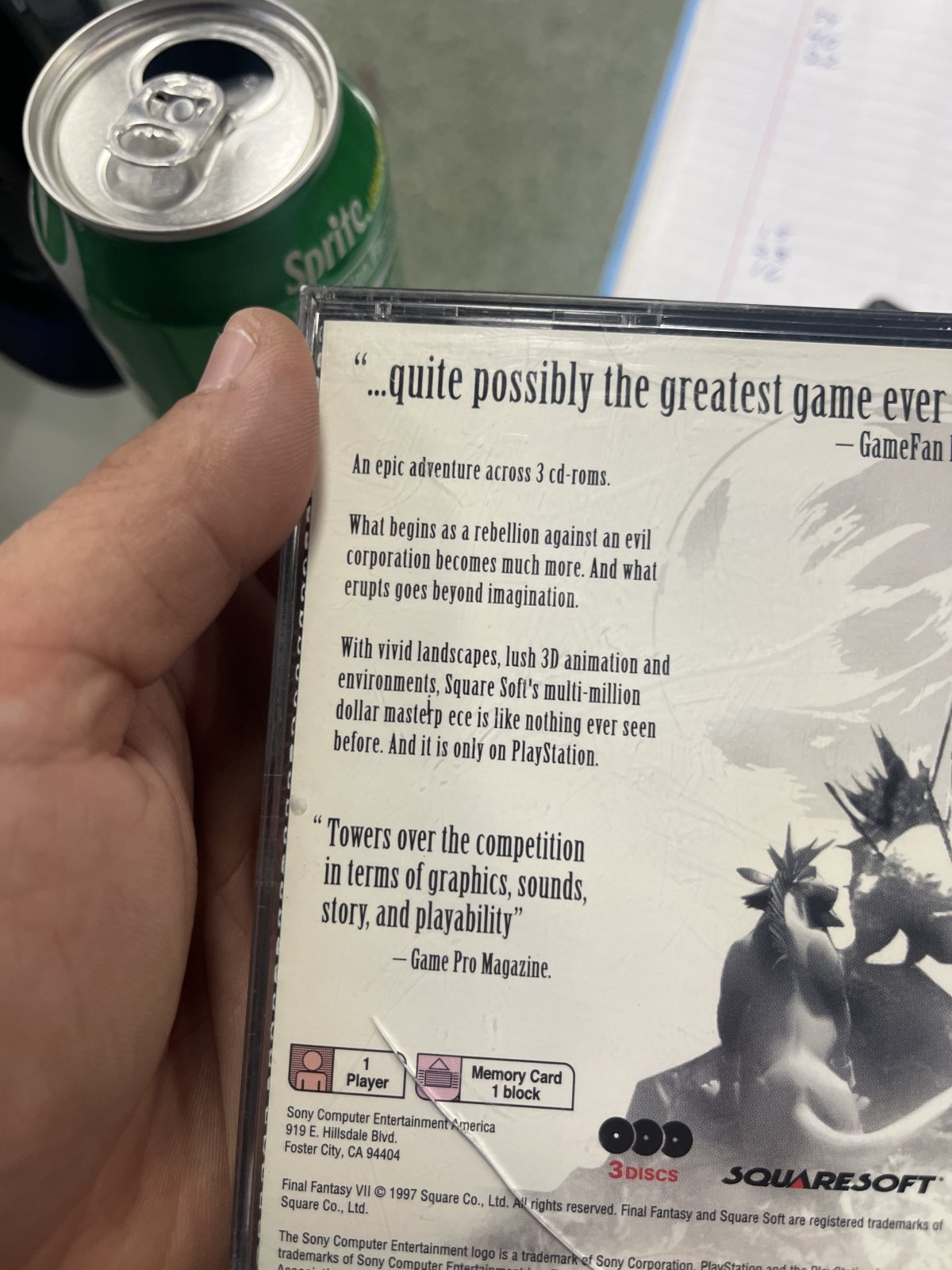 Final Fantasy VII misprint
