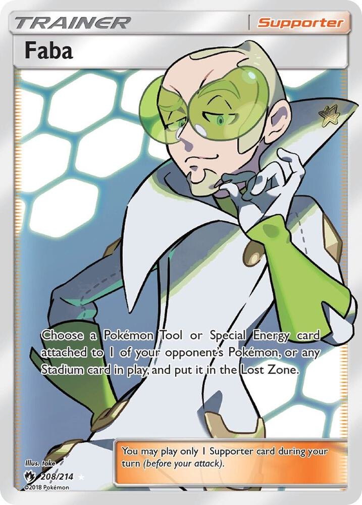 Faba (Full Art) - 208/214 - SM - Lost Thunder (SM8) (NM)