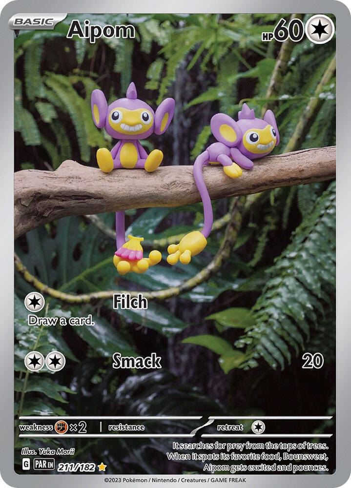 Aipom - 211/182 - SV04: Paradox Rift (PAR) (NM)