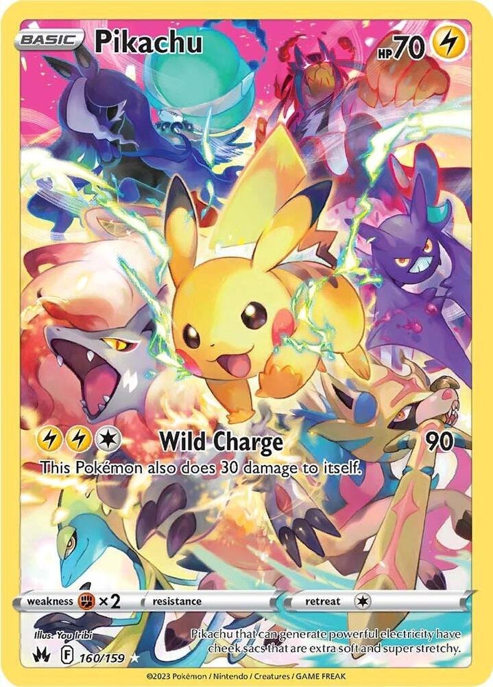 Pikachu (Secret) - 160/159 - SWSH: Crown Zenith (CRZ) (NM)