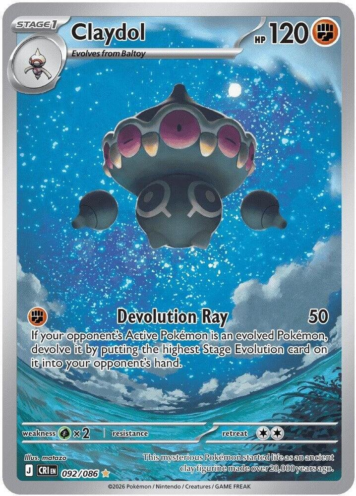Claydol - 092/086 - ME04: Chaos Rising (CRI) (NM)