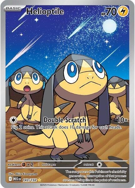 Helioptile - 143/132 - ME01: Mega Evolution (MEG) (NM)