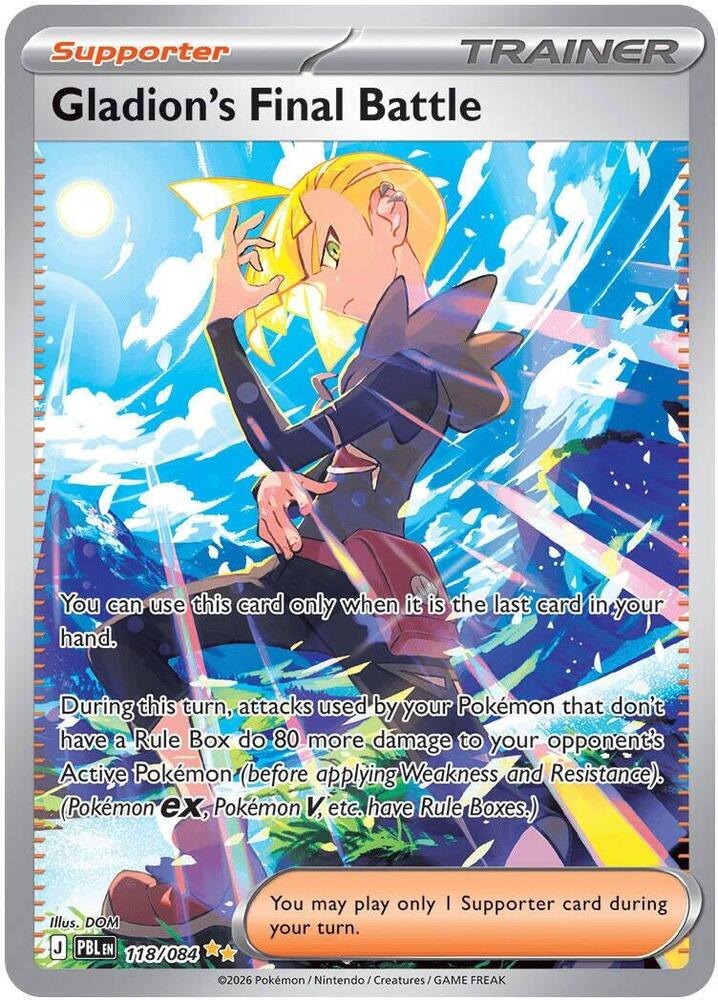 Gladion's Final Battle - 118/084 - ME05: Pitch Black (PBL) (NM)