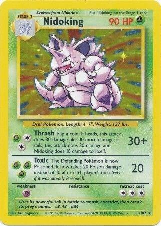 Nidoking - 011/102 - Base Set (BS) (HP)