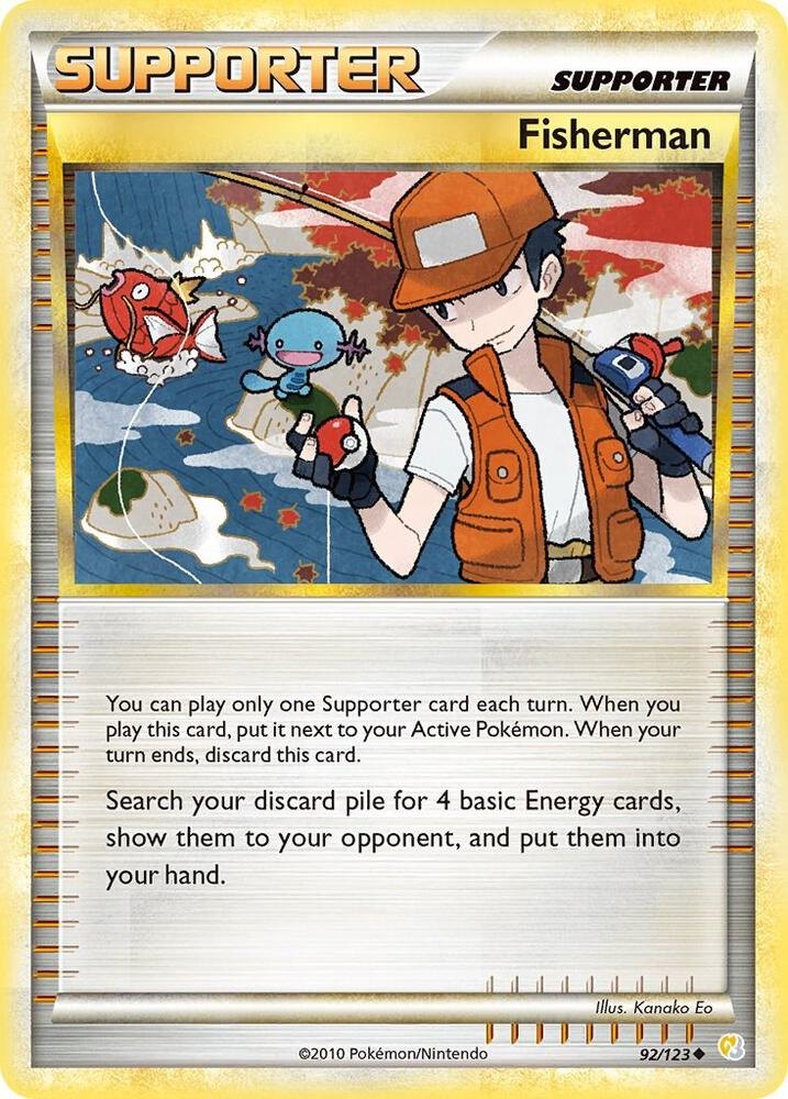 Fisherman - 92/123 - HeartGold SoulSilver (HS) (LP)