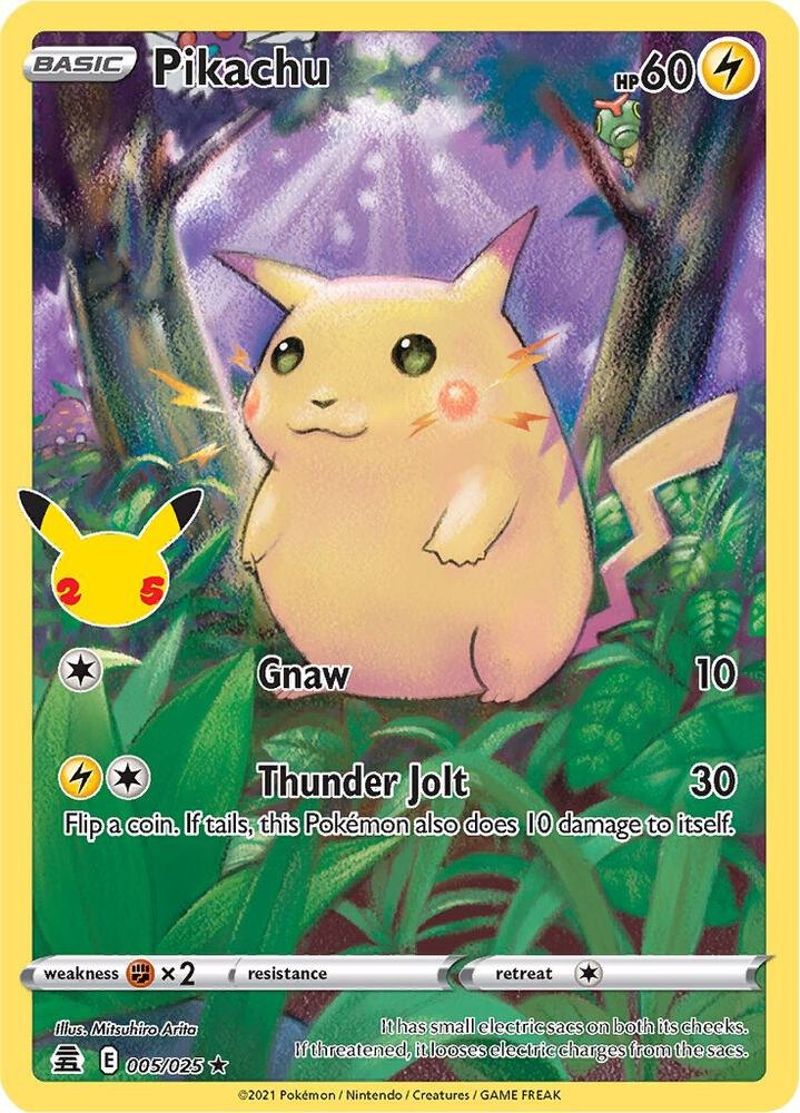 Pikachu - 005/025 - Celebrations (CLB) (NM)