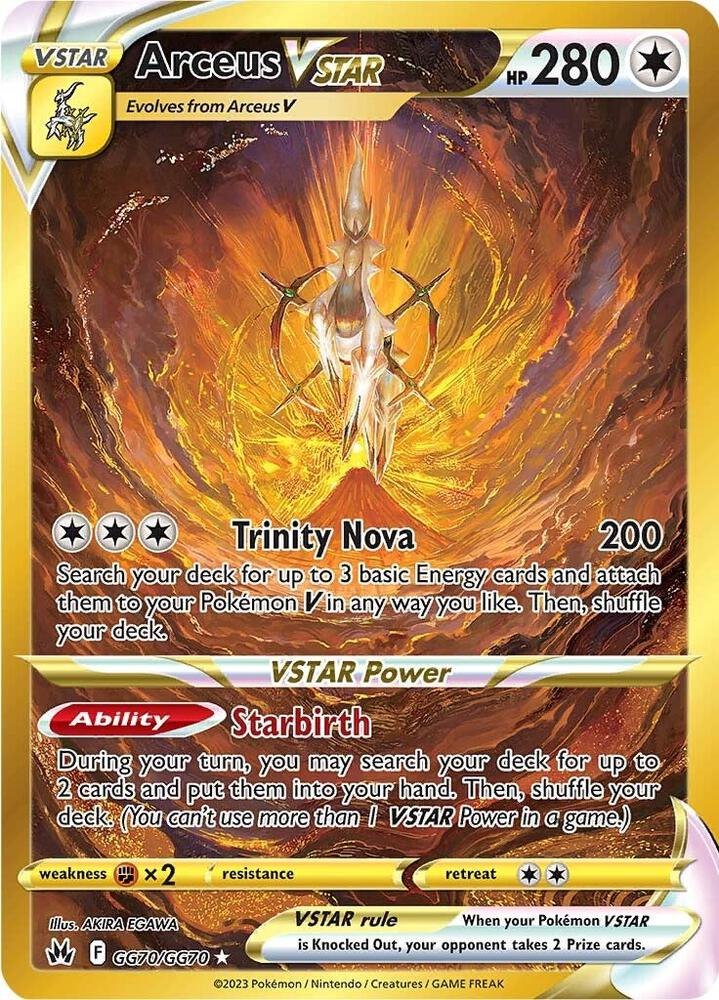 Arceus VSTAR (Secret) - GG70/GG70 - SWSH: Crown Zenith: Galarian Gallery (CRZ:GG) (NM)