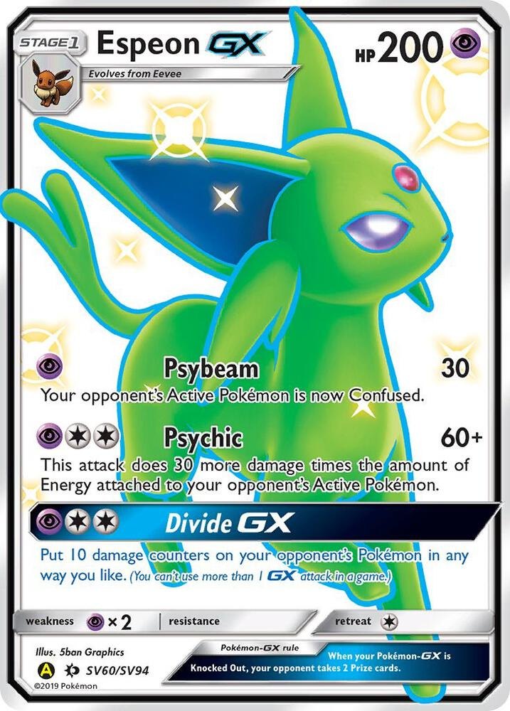 Espeon GX - SV60/SV94 - Hidden Fates: Shiny Vault (HIF:SV) (MP)