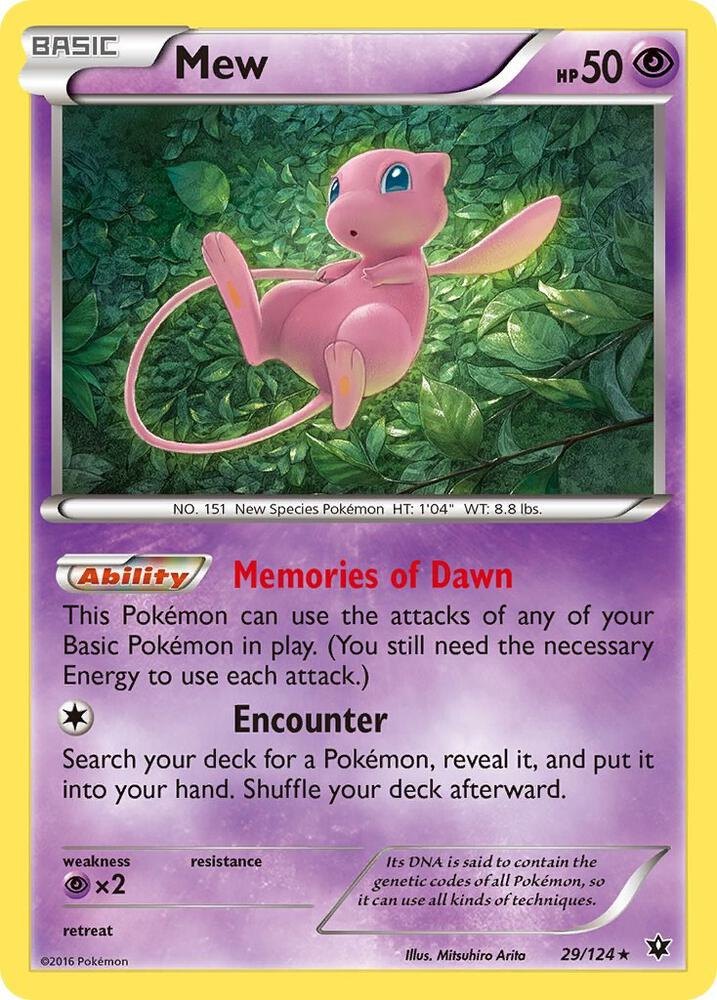 Mew - 29/124 - XY - Fates Collide (FCO) (LP)