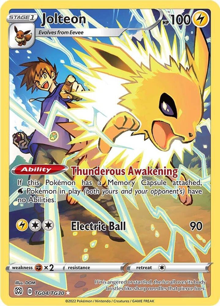 Jolteon - TG04/TG30 - SWSH09: Brilliant Stars Trainer Gallery (SWSH09:TG) (NM)