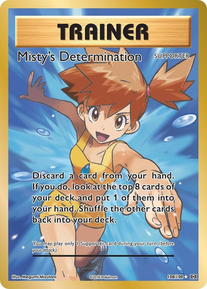 Misty's Determination (Full Art) - 108/108 - XY - Evolutions (EVO) (NM)