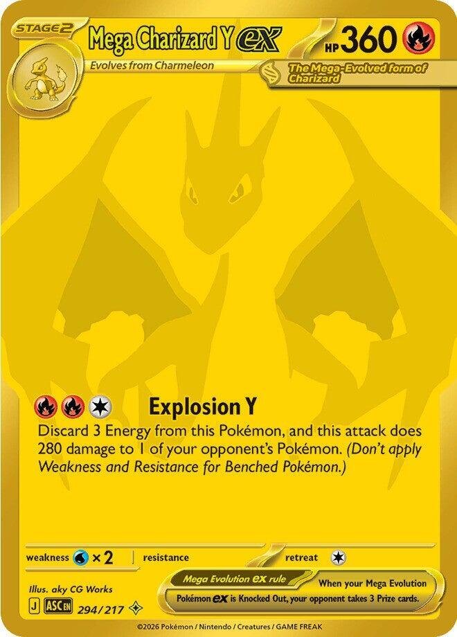 Mega Charizard Y ex - 294/217 - ME: Ascended Heroes (ASC) (NM)