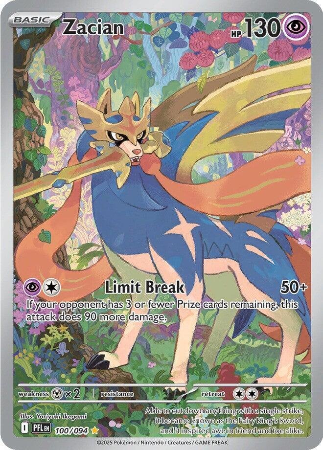 Zacian - 100/094 - ME02: Phantasmal Flames (PFL) (NM)