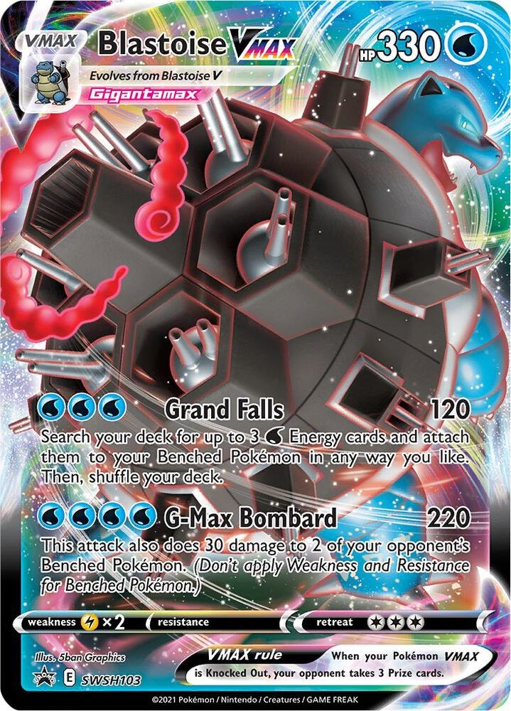 Blastoise VMAX - SWSH103 - SWSH103 - SWSH: Sword & Shield Promo Cards (SWSD) (NM)