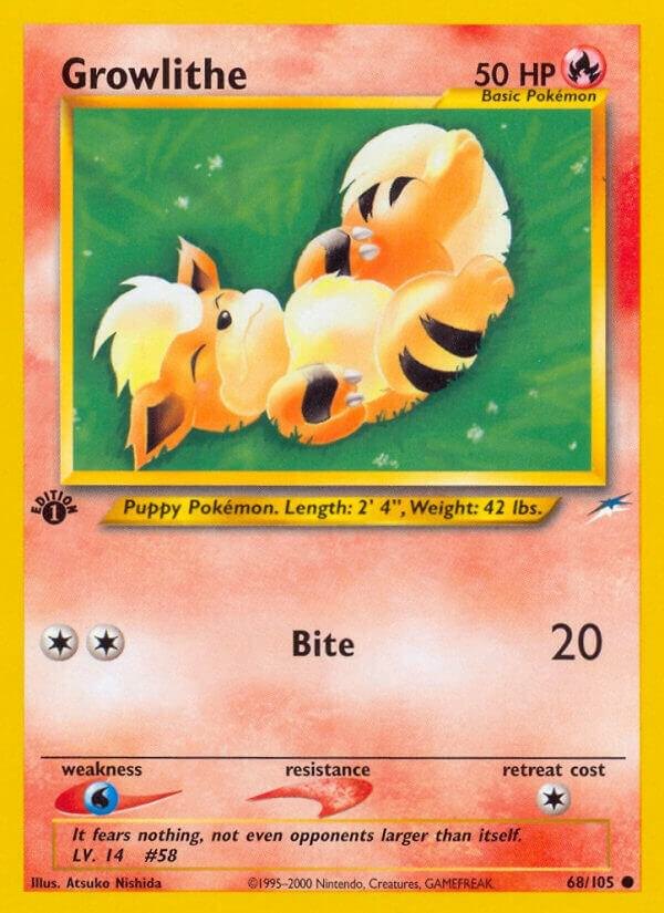 Growlithe (1st Edition) - 068/105 - Neo Destiny (N4) (NM)