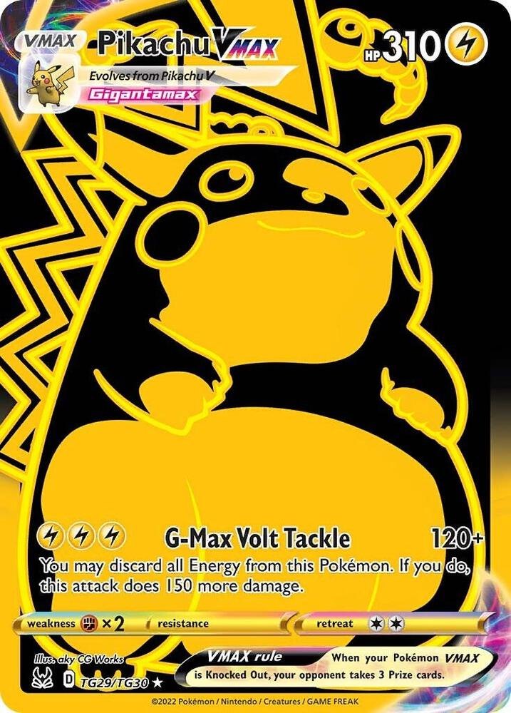 Pikachu VMAX (Secret) - TG29/TG30 - SWSH11: Lost Origin Trainer Gallery (SWSH11: TG) (NM)