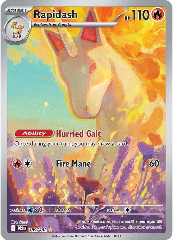 Rapidash - 189/182 - SV10: Destined Rivals (DRI) (NM)