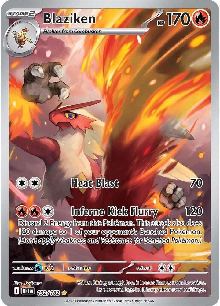 Blaziken - 192/182 - SV10: Destined Rivals (DRI) (NM)