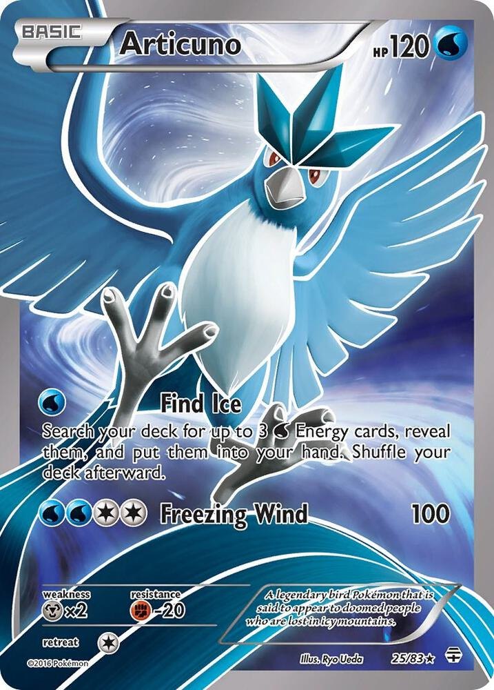 Articuno - 25/83 - Generations (GEN) (NM)