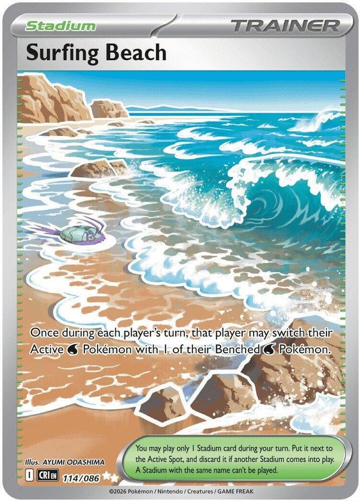 Surfing Beach - 114/086 - ME04: Chaos Rising (CRI) (NM)
