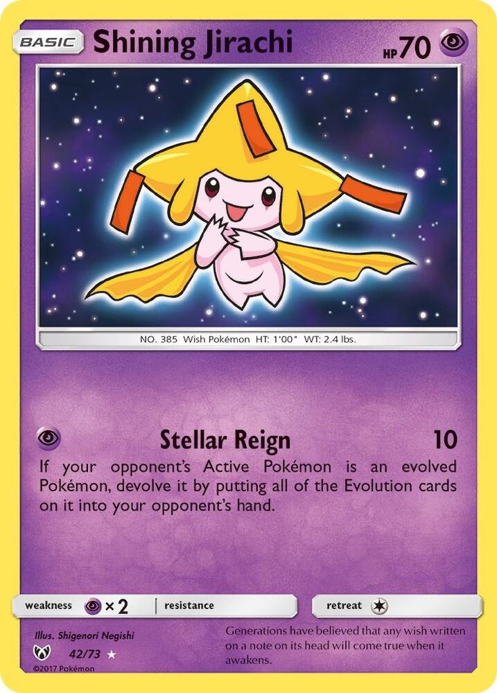 Shining Jirachi - 42/73 - Shining Legends (SHL) (NM)