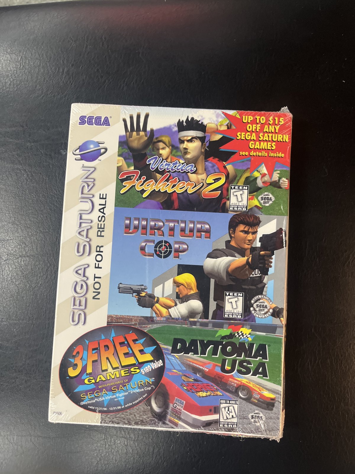 Saturn 3 Pack: Virtua Fighter 2 Virtua Cop Daytona USA Discs (Sega Saturn) — Sega