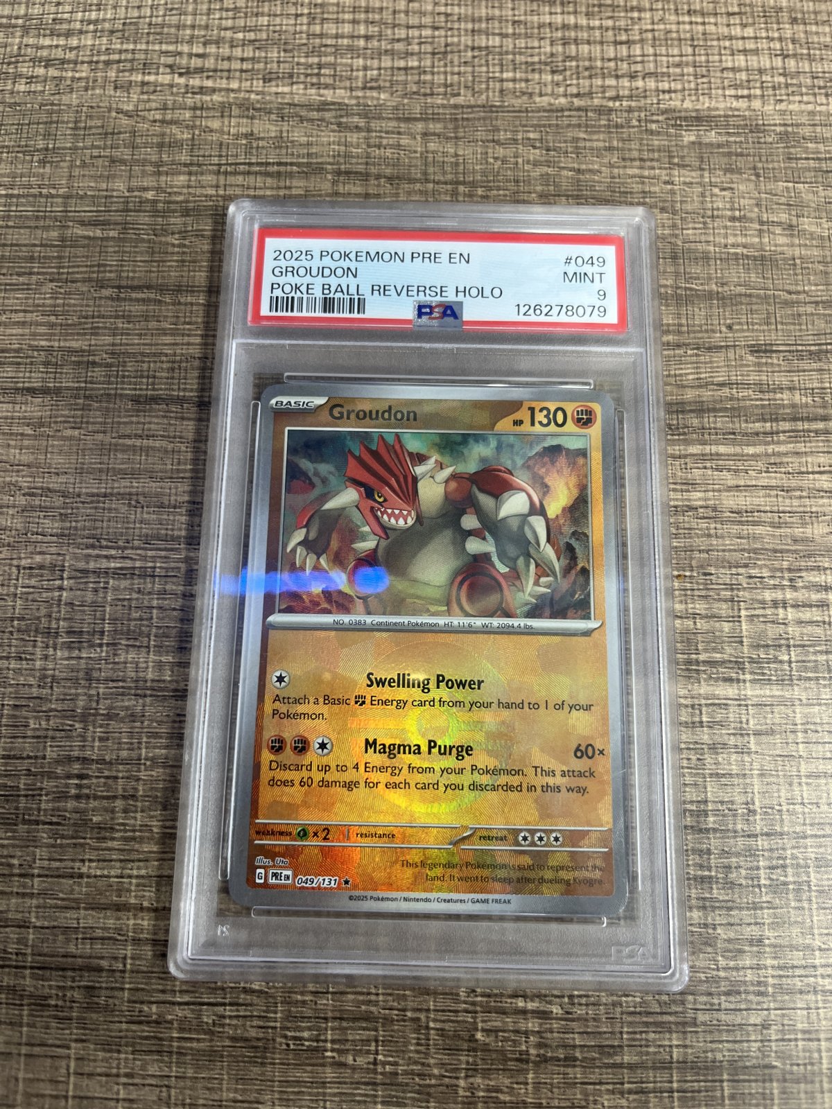 Groudon (Poke Ball Pattern) - 049/131 - SV: Prismatic Evolutions (PRE) (NM)