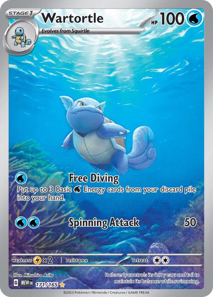 Wartortle - 171/165 - SV: Scarlet & Violet 151 (MEW) (NM)