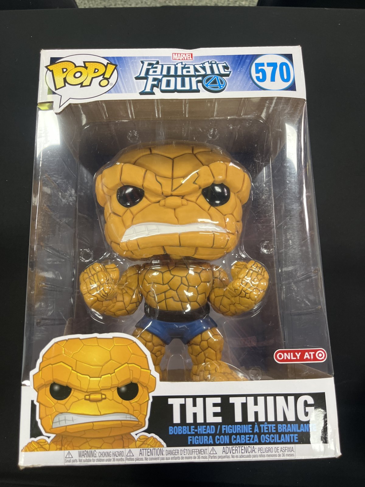 Funko FUN45008 POP! Marvel Fantastic Four The Thing Vinyl Super-Sized Bobble Head 10 Inch