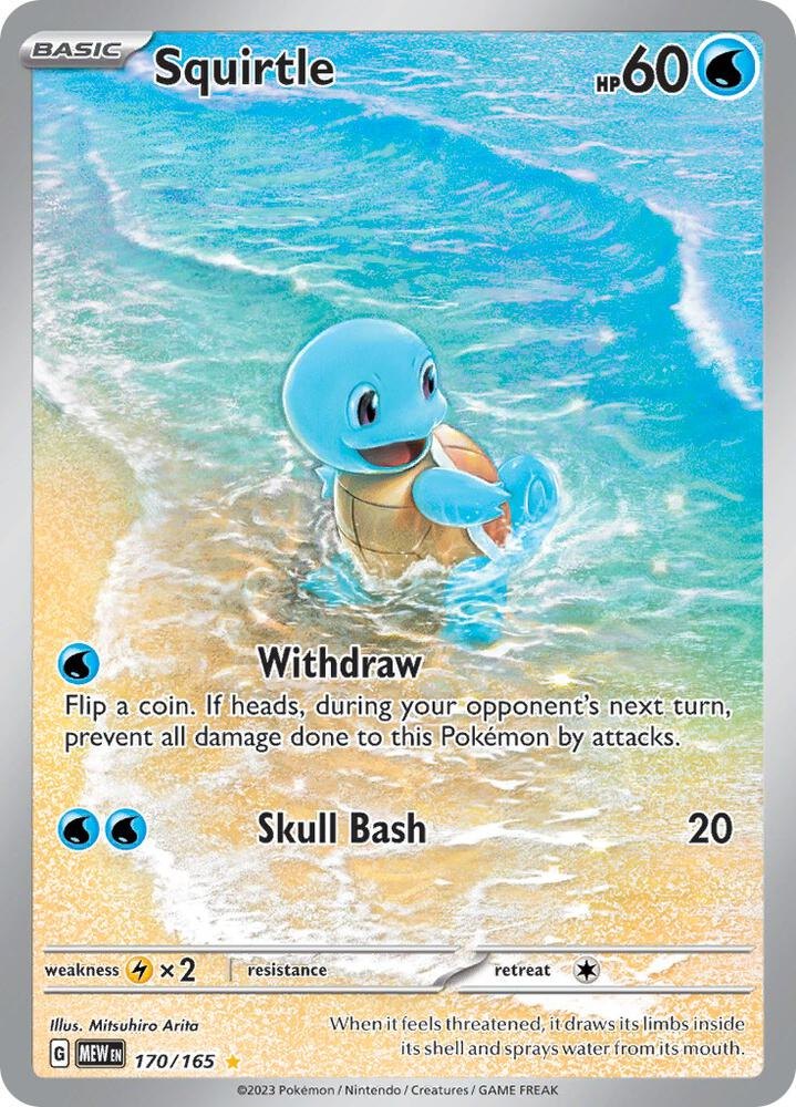 Squirtle - 170/165 - SV: Scarlet & Violet 151 (MEW) (NM)