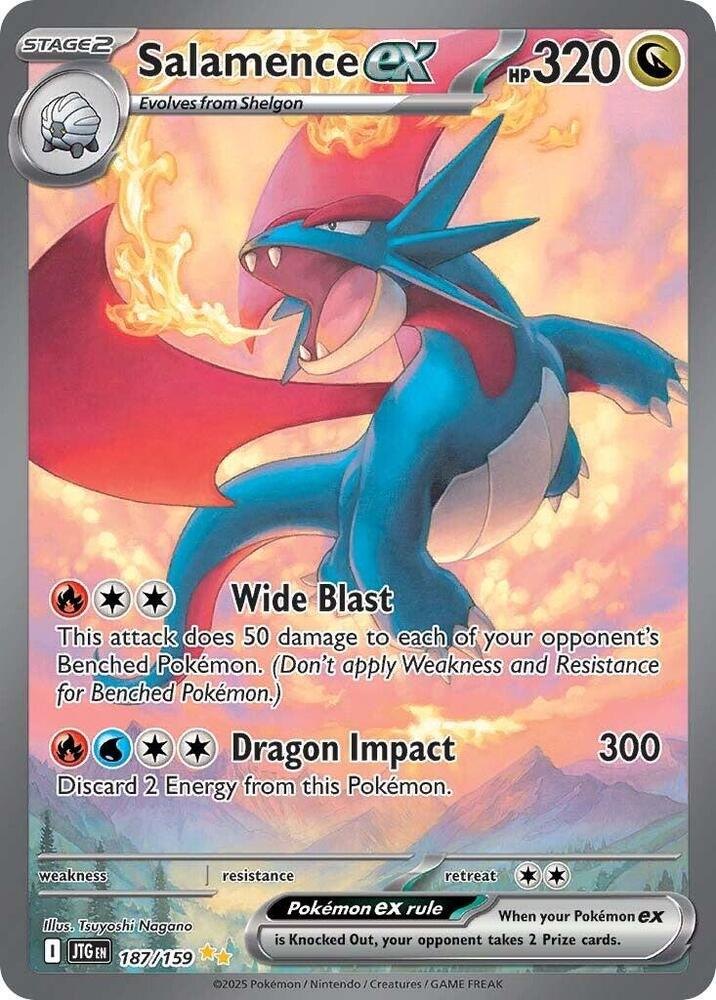 Salamence ex - 187/159 - SV09: Journey Together (JTG) (NM)