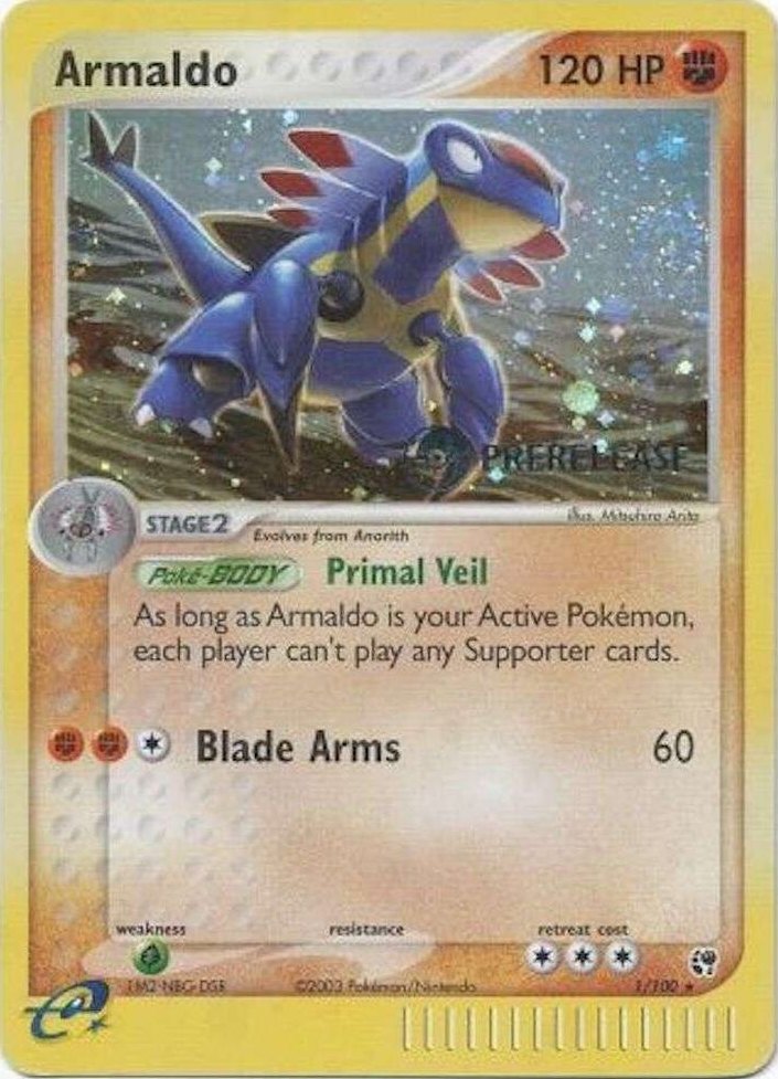 Armaldo - 1/100 (Prerelease) - 001/100 - Miscellaneous Cards & Products (MCAP) (NM)