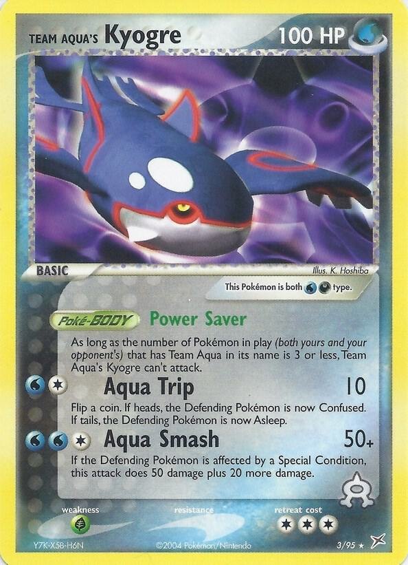 Team Aqua's Kyogre - 3/95 (EX Team Magma vs Team Aqua) - 003/095 - Deck Exclusives (PR) (NM)