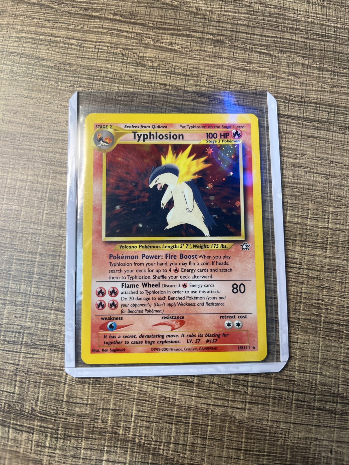 Typhlosion (18) (Unlimited Holofoil) - 018/111 - Neo Genesis (N1) (NM)
