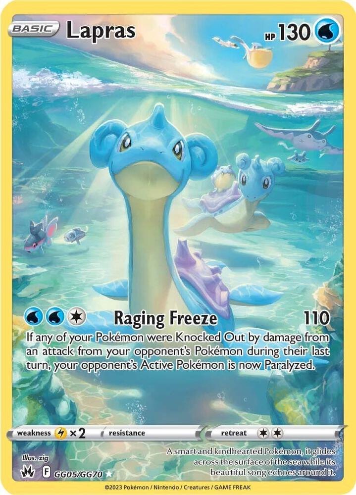 Lapras - GG05/GG70 - SWSH: Crown Zenith: Galarian Gallery (CRZ:GG) (NM)