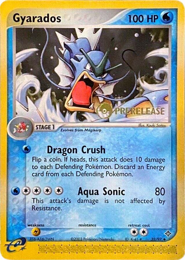 Gyarados - 32/97 (Prerelease) - 32/97 - Nintendo Promos (PR) (NM)