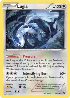 Lugia - 78/124 (XY Fates Collide) - 078/124 - Deck Exclusives (PR) (LP)