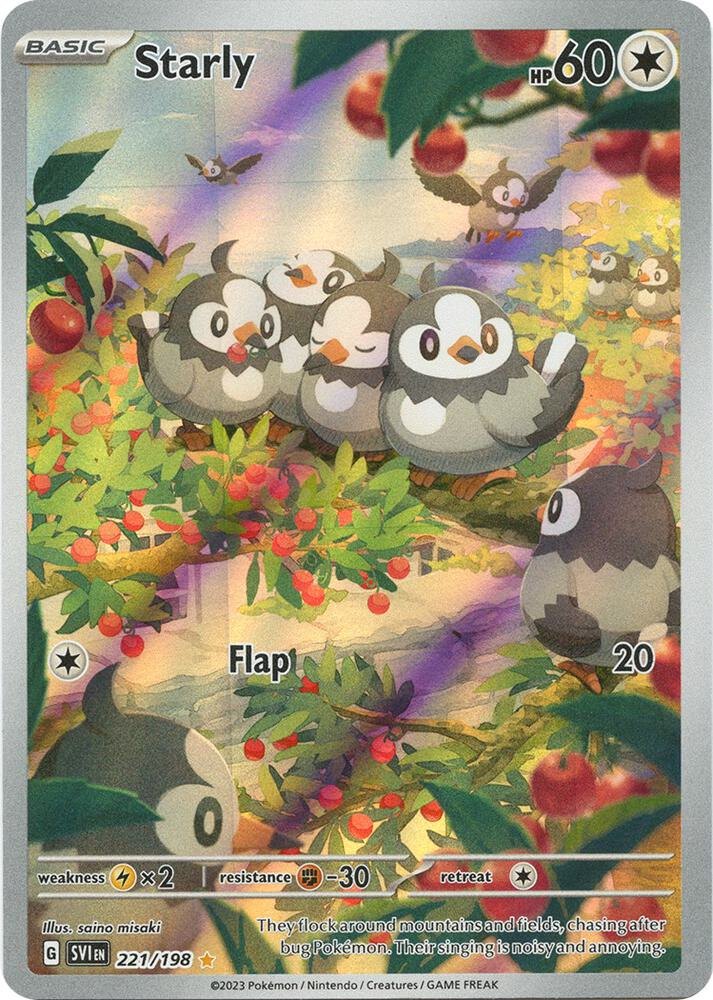 Starly - 221/198 - SV01: Scarlet & Violet Base Set (SVI) (NM)
