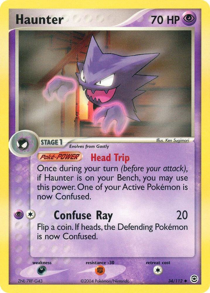 Haunter - 34/112 - EX FireRed & LeafGreen (RG) (NM)